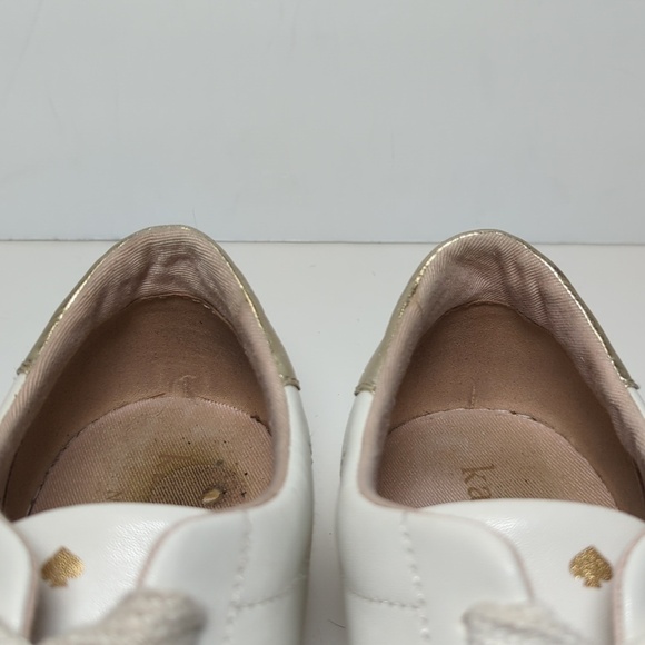 Kate Spade New York Angelise white leather sneakers womans size 8 EU 38.5 - Picture 14 of 16